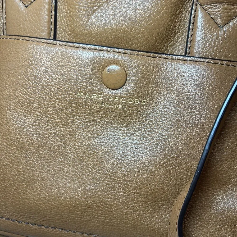 Marc Jacobs Tan Leather Satchel Shoulder Bag - Picture 4 of 16